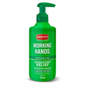 O’Keeffe’s Working Hands kéz- és testápoló 315 ml pumpás kiszerelés