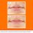 Előtte és utána fotó az ajkakról az O’Keeffe’s Lip Repair ajakbalzsam használata után