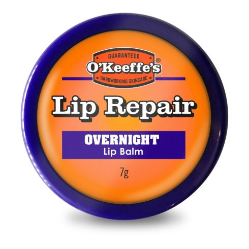 O’Keeffe’s Lip Repair Overnight éjszakai regeneráló ajakbalzsam tégelyben, intenzív hidratálás alvás közben, 7 g