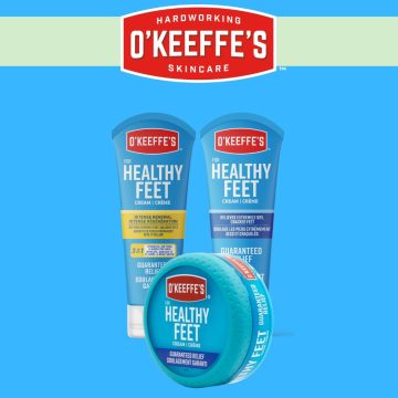 O’Keeffe’s Healthy Feet hidratáló lábkrém száraz, repedezett sarkakra